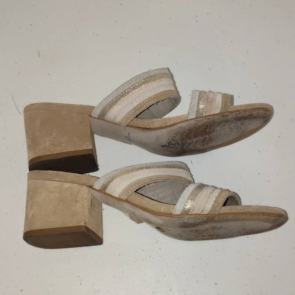 Matisse Bonita Open Toe Heeled Tan Sandal Size 7 Womens